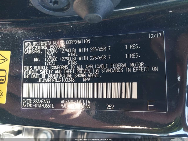 Lexus NX 300 2018 JTJYARBZ8J2100348 Image 9