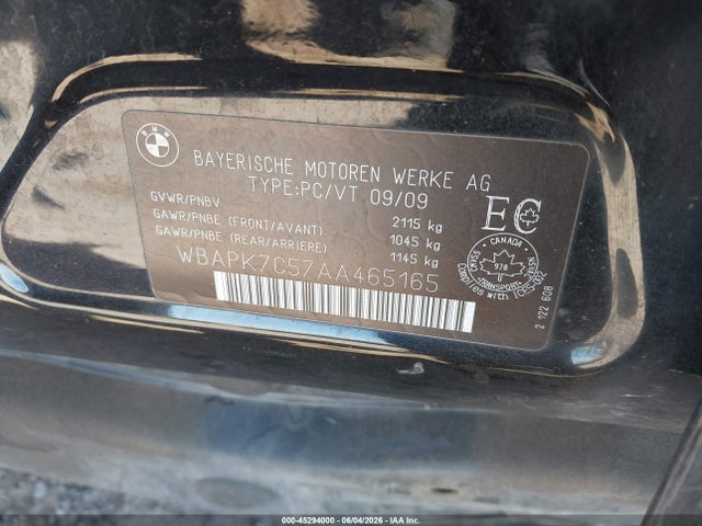 2010 Bmw 328i Xdrive მანქანა იყიდება აუქციონზე, vin: WBAPK7C57AA465165, აუქციონის ნომერი: 45294000