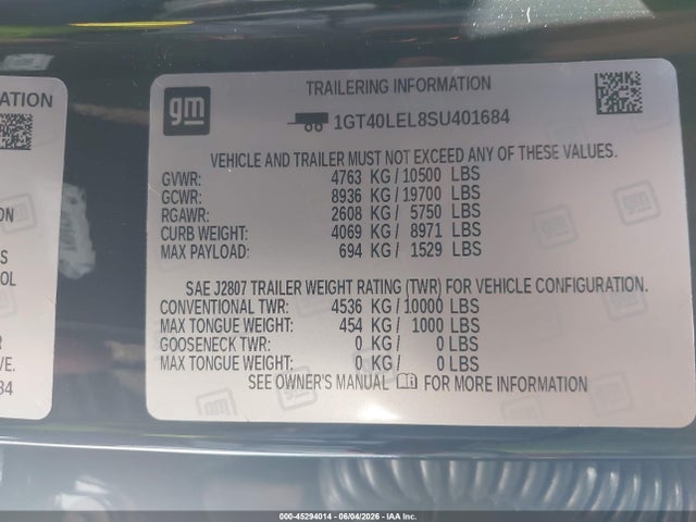 GMC Sierra Ev Max Range Denali 2025 1GT40LEL8SU401684 Image 9