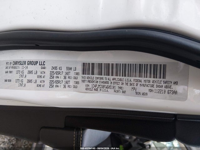 Jeep Cherokee Latitude 2015 1C4PJMCS8FW605101 Image 9