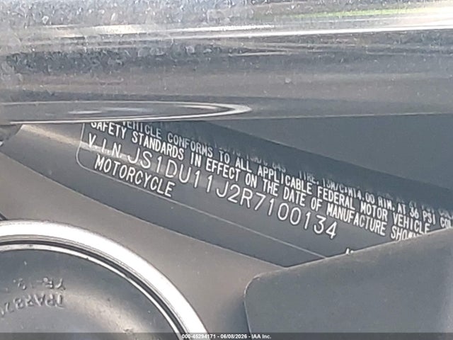 2024 Suzuki An400 A მანქანა იყიდება აუქციონზე, vin: JS1DU11J2R7100134, აუქციონის ნომერი: 45294171