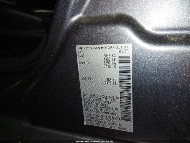 1N4BL4CW2PN400829 Nissan Altima Sr Intelligent Awd