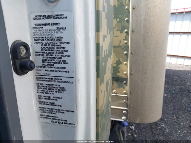 Isuzu Dsl Reg At 2014 JALE5W16XE7900852 Image 8