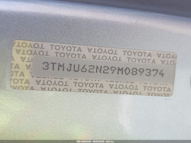 Aukcja sprzedaży 2009 Toyota Tacoma Prerunner V6, vin: 3TMJU62N29M089374, numer aukcji: 45294342
