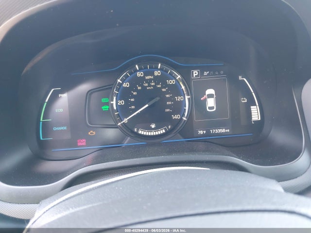 45294439 :رقم المزاد ، KMHC65LC2KU107539 vin ، 2019 Hyundai Ioniq Hybrid Blue مزاد بيع