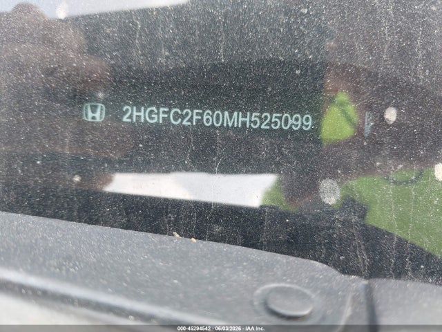 Honda Civic Lx 2021 2HGFC2F60MH525099 Image 9