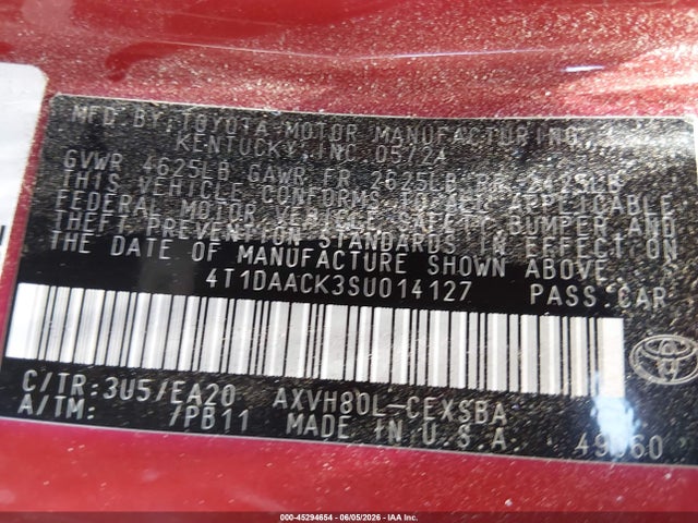 Toyota CAMRY SE 2025 4T1DAACK3SU014127 Image 9
