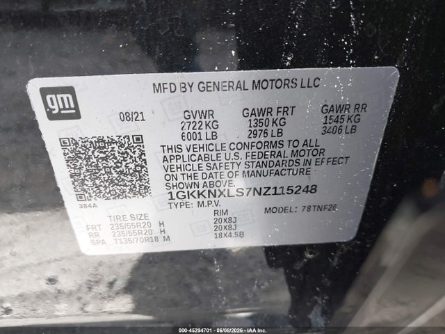 GMC Acadia Awd Denali 2022 1GKKNXLS7NZ115248 Image 9