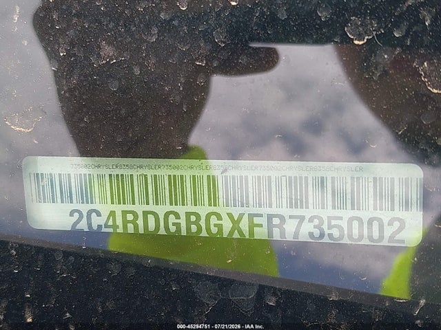 Dodge Grand Caravan Se 2015 2C4RDGBGXFR735002 Image 9
