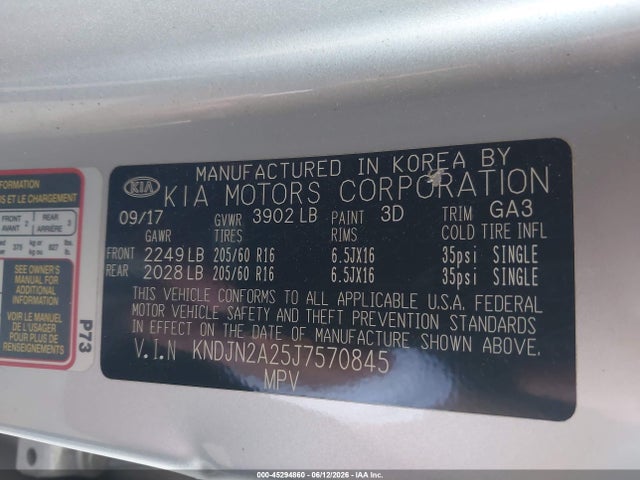 KIA Soul 2018 KNDJN2A25J7570845 Image 9