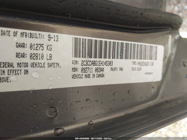 Продажа на аукционе авто 2014 Chrysler 300 300s, vin: 2C3CCABG1EH145303, номер лота: 45294868