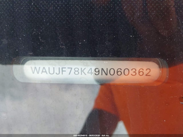 Продажа на аукционе авто 2009 Audi A4 2.0t Premium, vin: WAUJF78K49N060362, номер лота: 45294915