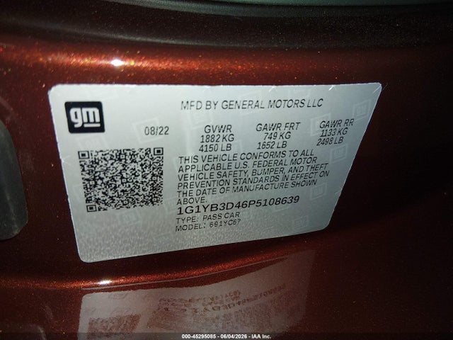 Chevrolet Corvette Stingray Rwd 2lt 2023 1G1YB3D46P5108639 Image 9