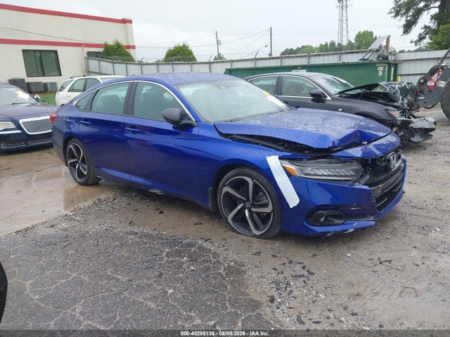 45295138 :رقم المزاد ، 1HGCV1F37NA104767 vin ، 2022 Honda Accord Sport مزاد بيع