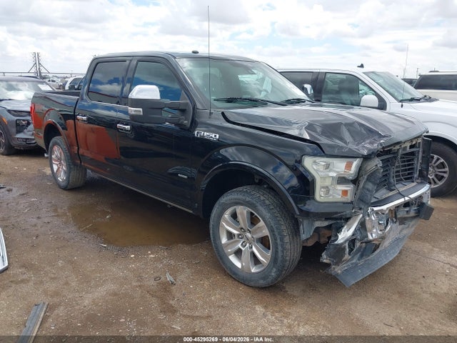 2017 Ford F-150 Platinum მანქანა იყიდება აუქციონზე, vin: 1FTEW1EG5HFA45752, აუქციონის ნომერი: 45295269