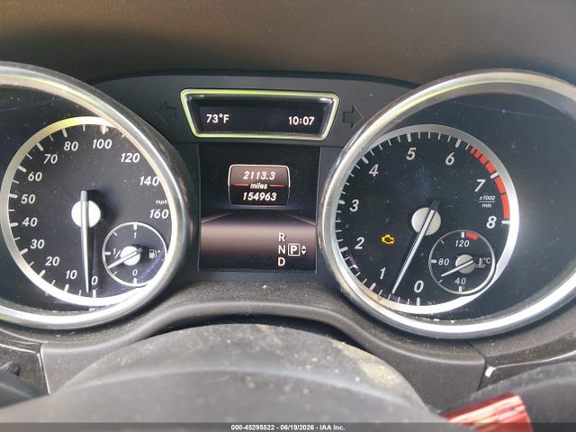 45295522 :رقم المزاد ، 4JGDA5HB4FA583284 vin ، 2015 Mercedes-benz Ml 350 4matic مزاد بيع