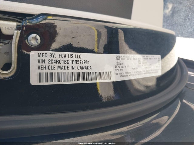 Продаж на аукціоні авто 2023 Chrysler Pacifica Touring L, vin: 2C4RC1BG1PR571981, номер лоту: 45295586