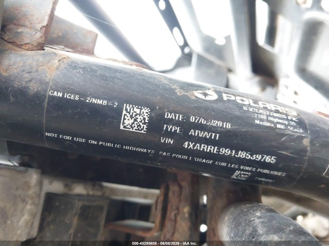 Продаж на аукціоні авто 2018 Polaris Ranger Xp 1000 Eps, vin: 4XARRE991J8539765, номер лоту: 45295608