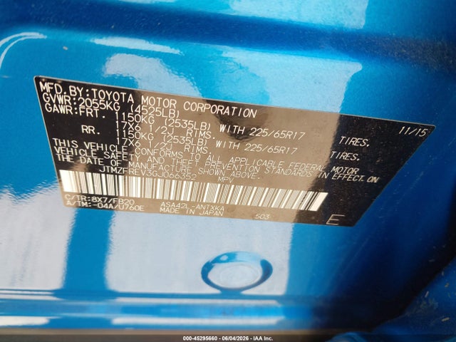 Toyota RAV4 LE 2016 JTMZFREV3GJ066352 Image 9
