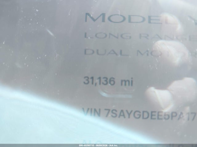 2023 Tesla Model Y Awd/long Range Dual Motor All-wheel Drive მანქანა იყიდება აუქციონზე, vin: 7SAYGDEE5PA179660, აუქციონის ნომერი: 45295710