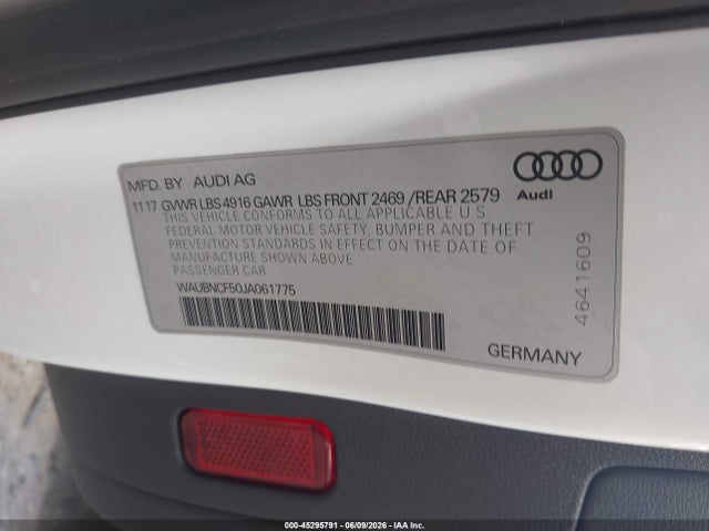 45295791 :رقم المزاد ، WAUBNCF50JA061775 vin ، 2018 Audi A5 2.0t Premium مزاد بيع