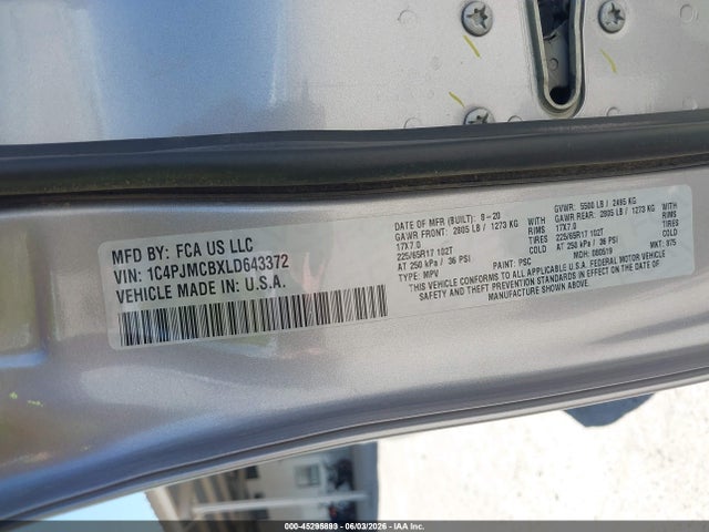 Jeep Cherokee Latitude 4x4 2020 1C4PJMCBXLD643372 Image 9