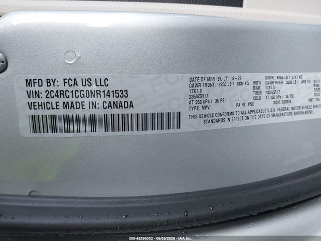 Chrysler Voyager Lx 2022 2C4RC1CG0NR141533 Image 9