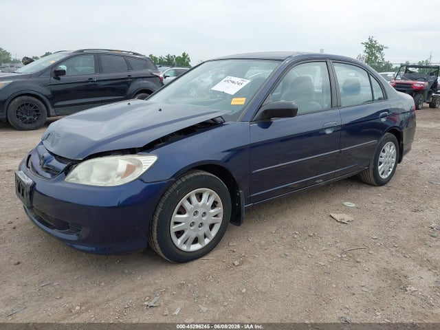 Продажа на аукционе авто 2005 Honda Civic Lx, vin: 2HGES16665H595359, номер лота: 45296245