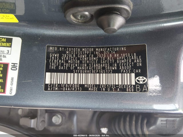 Toyota Corolla S Plus 2014 5YFBURHE9EP165172 Image 9