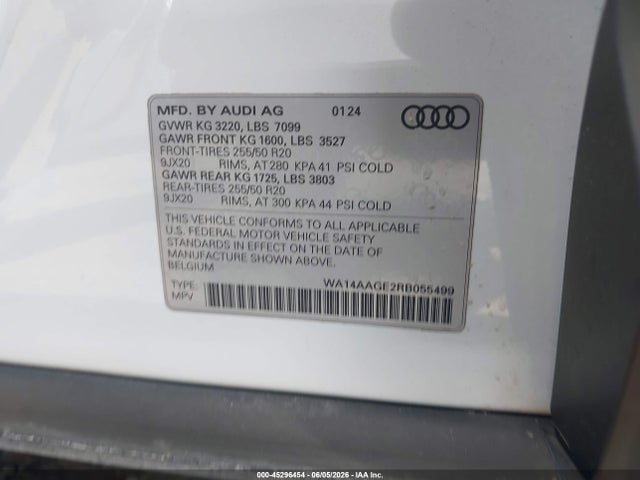 Audi Q8 E-tron Premium Quattro 2024 WA14AAGE2RB055499 Image 9
