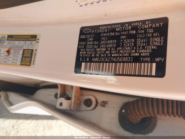 Hyundai Tucson Value 2017 KM8J3CA27HU569831 Image 9