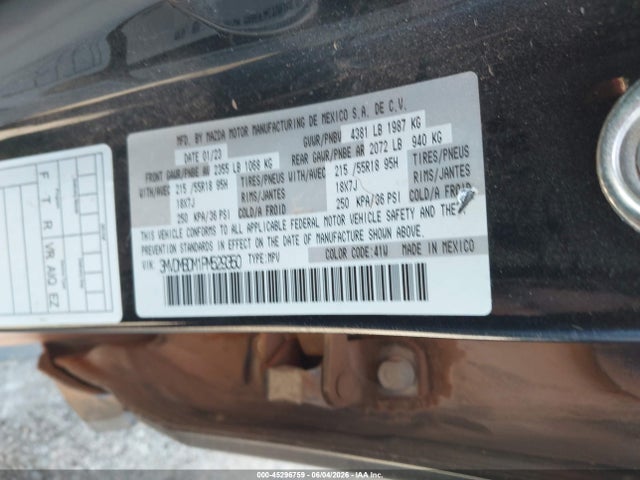 Продаж на аукціоні авто 2023 Mazda Cx-30 2.5 S Premium, vin: 3MVDMBDM1PM529350, номер лоту: 45296759