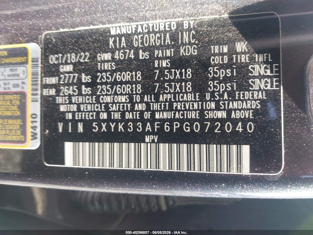 KIA Sportage Ex 2023 5XYK33AF6PG072040 Image 9