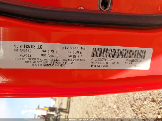 Продажа на аукционе авто 2019 Dodge Charger R/t Rwd, vin: 2C3CDXCT6KH722155, номер лота: 45296833