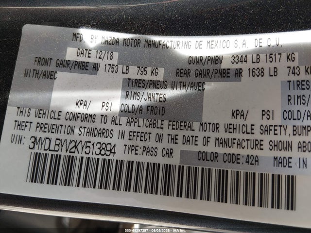 Toyota YARIS LE 2019 3MYDLBYV2KY513894 Image 9