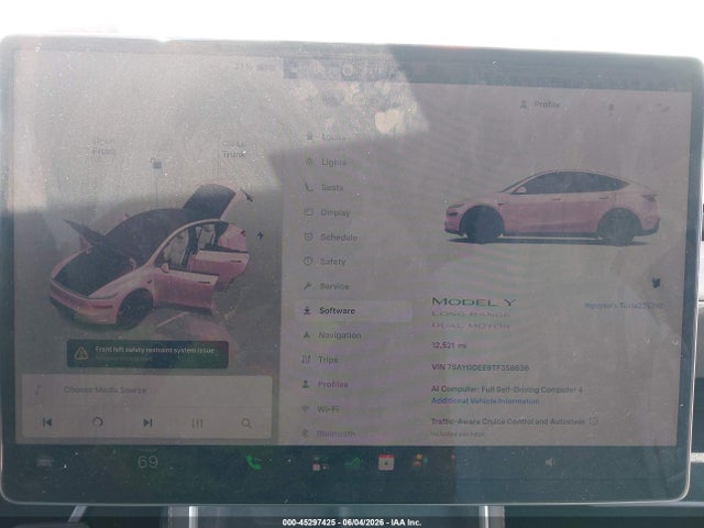 Auction sale of the 2026 Tesla Model Y All-wheel Drive/long Range Launch Series/premium All-wheel Drive, vin: 7SAYGDEE9TF358636, lot number: 45297425