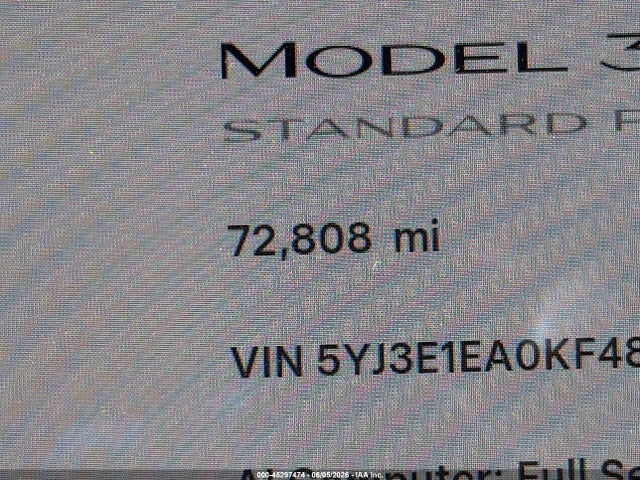 Tesla Model 3 Long Range/mid Range/standard Range/standard Range Plus 2019 5YJ3E1EA0KF486187 Image 15