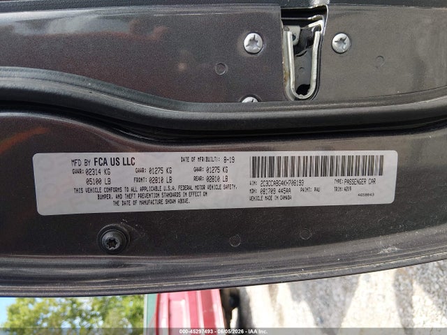 45297493 :رقم المزاد ، 2C3CCABG4KH708193 vin ، 2019 Chrysler 300 300s مزاد بيع