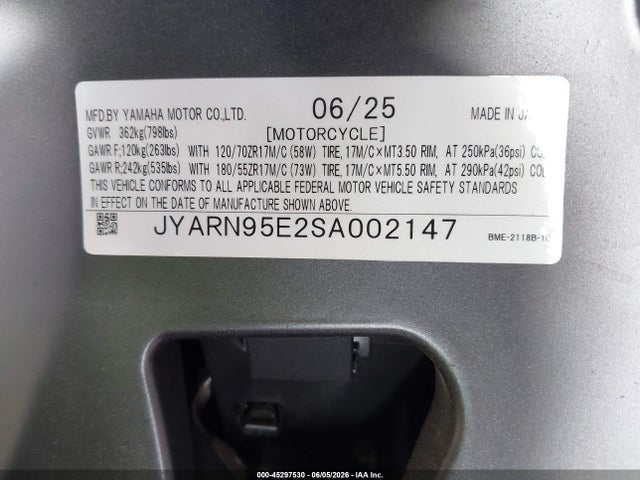 Yamaha Mt09 Sp 2025 JYARN95E2SA002147 Image 10