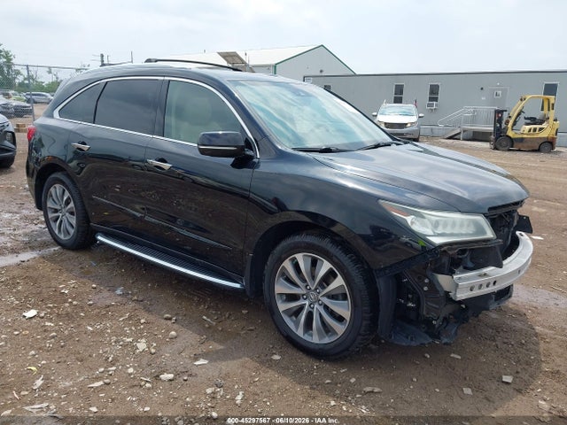 2016 Acura Mdx მანქანა იყიდება აუქციონზე, vin: 5FRYD4H47GB015918, აუქციონის ნომერი: 45297567