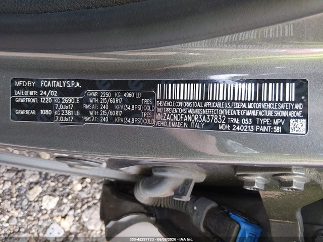 Aukcja sprzedaży 2024 Dodge Hornet Gt Plus Awd, vin: ZACNDFAN0R3A37832, numer aukcji: 45297723