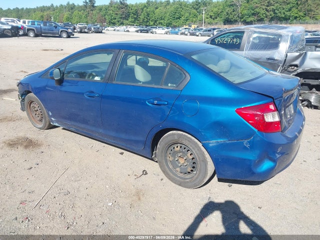 2012 Honda Civic Lx მანქანა იყიდება აუქციონზე, vin: 2HGFB2F50CH585750, აუქციონის ნომერი: 45297917