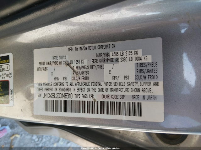 Продаж на аукціоні авто 2013 Mazda Mazda5 Sport, vin: JM1CW2BL2D0146310, номер лоту: 45298123