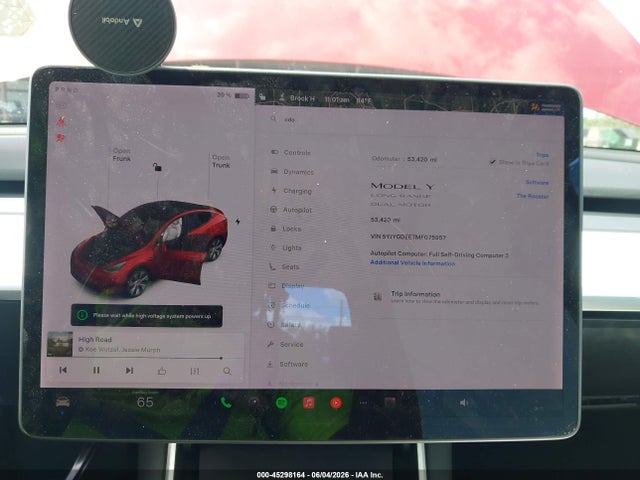 Продажа на аукционе авто 2021 Tesla Model Y Long Range Dual Motor All-wheel Drive, vin: 5YJYGDEE7MF075957, номер лота: 45298164