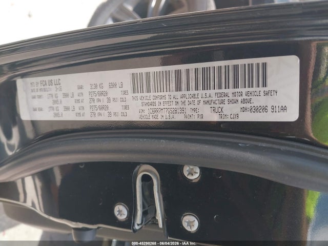 2016 Ram 1500 Sport მანქანა იყიდება აუქციონზე, vin: 1C6RR7MT7GS281391, აუქციონის ნომერი: 45298268