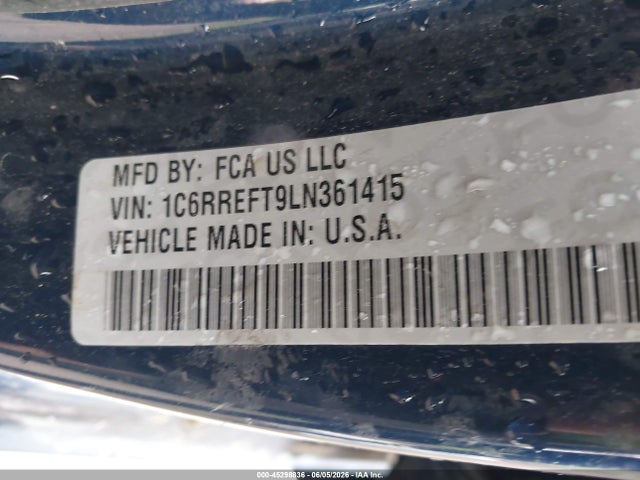 Продаж на аукціоні авто 2020 Ram 1500 Lone Star  4x2 5'7 Box, vin: 1C6RREFT9LN361415, номер лоту: 45298836
