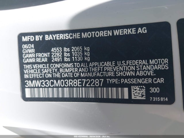 BMW 230i Xdrive 2024 3MW33CM03R8E72287 Image 9