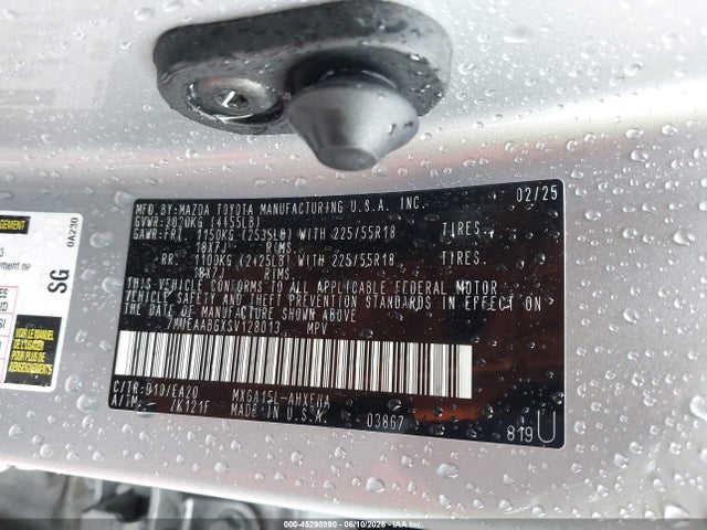 Продажа на аукционе авто 2025 Toyota Corolla Cross Xle, vin: 7MUEAABGXSV128013, номер лота: 45298990