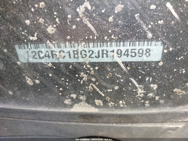 Aukcja sprzedaży 2018 Chrysler Pacifica Touring L, vin: 2C4RC1BG2JR194598, numer aukcji: 45299004