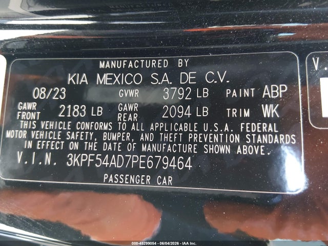 KIA Forte Gt-line 2023 3KPF54AD7PE679464 Image 9